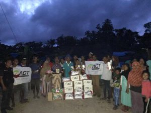 ACT Berikan Bantuan ke Ratusan Kepala Keluarga Korban Gempa Maluku Utara