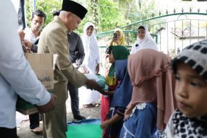 Bupati Asahan Hadiri Pengajian Akbar Masjid Nurul Fatah dan Santuni Anak Yatim
