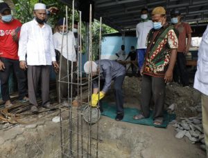 Bupati Asahan Lakukan Peletakan Batu Pertama Masjid Arrahman serta Kunjungi Masyarakat Kecamatan Air Joman
