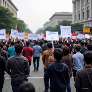 Ricuh, Warga Tanjung Mulia Tolak Eksekusi Lahan