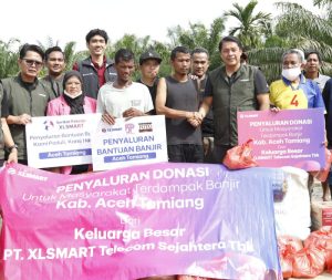 FJPI Sumut dan XLSMART Salurkan Bantuan ke Aceh Tamiang